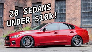 Top 20 Sport Sedans You Didn’t Know Were Under 10k [upl. by Ielirol468]