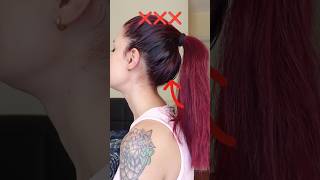 Yüksek at kuyruğu hilesi🥹 ponytail hairhacks hairstyle hairtutorial hair fyp kesfet explore [upl. by Auop]