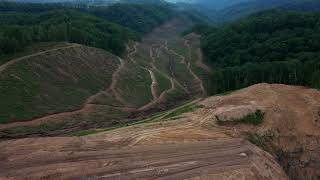 Drone Video of Coalfields Expressway Construction Near FCI McDowell July 2023 [upl. by Enimzzaj978]