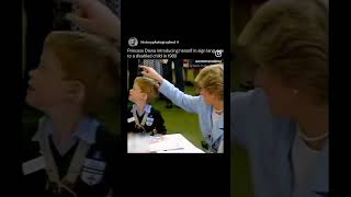 Princess Diana introducing herself to a kid in sign language fypシ゚viral [upl. by Calan344]