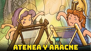 Aracne y Atenea  La Joven que Desafió a los Dioses  Versión animada  Mitología Griega [upl. by Ellene412]