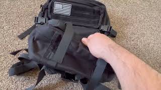 QTampQY 45L Military Tactical Backpacks Molle Army Assault Review [upl. by Bartolomeo835]