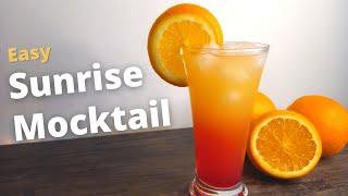 Easy Sunrise Mocktail  Pineapple Mocktail Recipe [upl. by Mount]