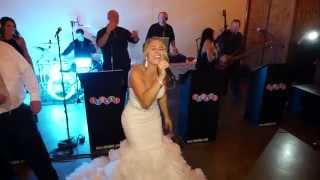 The bride sings Dont Stop Believing at her own wedding Dave Thomas ASC All Set Creations [upl. by Perce]