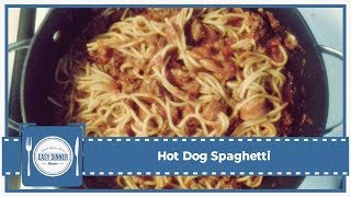 Easy And Healthy Dinner Recipes  Hot Dog Spaghetti [upl. by Randie]