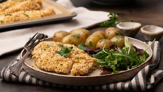 Hazelnut CrumbCoated Chicken Recipe [upl. by Nnylimaj]