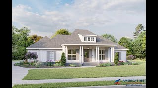 MODERN FARMHOUSE PLAN 04100217 WITH INTERIOR [upl. by Mei]