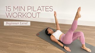 15 min Pilates Workout for Beginners [upl. by Ollayos]