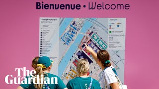 Australian athletes begin to arrive at the Paris Olympic village [upl. by Dnalrag100]