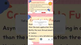 CompletableFuture Introduction java interview coding multithreadinginjava [upl. by Mukul]