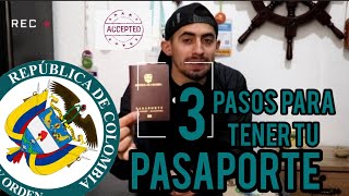 3 pasos para obtener el pasaporte🧳 [upl. by Cofsky911]