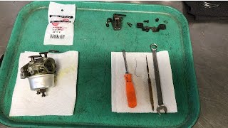 How to Clean and Rebuild a Tecumseh Carburetor Adjustable [upl. by Monte619]