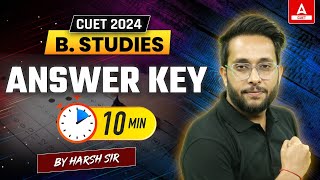 CUET Business Studies Answer Key 2024  CUET Paper Analysis ✅ [upl. by Yrmac]