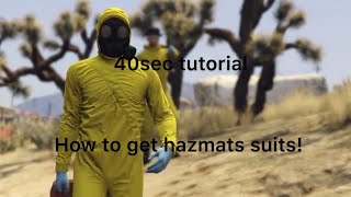 How to get the hazmat suits in GTA online [upl. by Anatnas228]