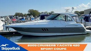 2009 Cruisers Yachts 420 Sport Coupe Yahct Tour SkipperBuds [upl. by Uno846]