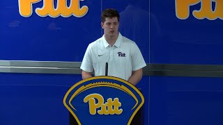 Pitt Football  Newcomer Press Conference  Eli Holstein [upl. by Skoorb]