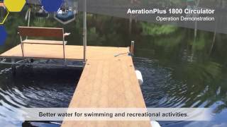 AerationPlus© Lake amp Pond Circulator Demonstration from IXOM Watercare [upl. by Eceinwahs]