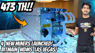 NEW Bitcoin miners from Bitmainofficial WDMS Las Vegas🔥Crypto Mining India🚀bitcoinmining S21XP [upl. by Ahsinid]