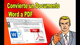 Convierte un Documento Word a PDF  simple de hacer [upl. by Fanestil735]