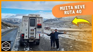 RUTA 40 DE BARDAS BLANCAS A LAS LAJAS com muita neve  Vlog 4 Expedição Patagonia [upl. by Murton72]