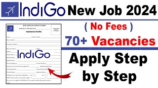 Indigo recruitment 2024 apply online  Indigo airlines job vacancy 2024  Airport job vacancy 2024 [upl. by Ryhpez]