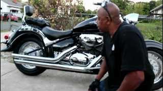 2006 Suzuki C50 Boulevard Part 2 of 1 Cobra pipes modified Baffles [upl. by Anaerda]