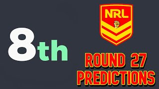 NRL Tips amp Predictions Round 27 2024 [upl. by Fidelio5]