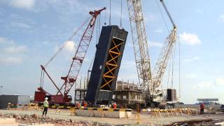 HRSG Lifting  CCPP Tanjung Uncang Batam [upl. by Nivrehs]