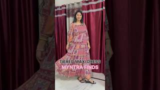 TIERED DRESS✨ trendingshorts myntra dress fashion music tiered like subscribe sale [upl. by Htnicayh]