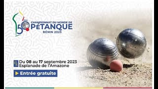 Mondial de pétanque Bénin 2023  finale Bénin contre France doublette hommes [upl. by Magnolia294]