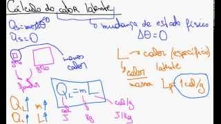 Cálculo do calor latente  Física [upl. by Quin]