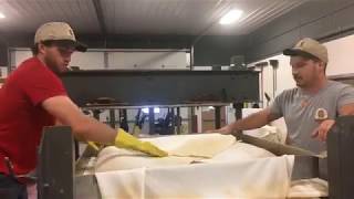 Watch apple cider pressing at Fuhrmans Cider Mill and Bakery [upl. by Melac347]