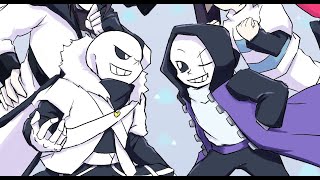 手描き Undertale AU  Xtale amp Epictale ENCOUNTER [upl. by Easton44]