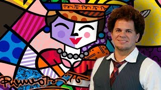 Romero Britto Artista Contemporâneo Vídeo antigo  Vida amp Obra  7 [upl. by Nilkcaj513]