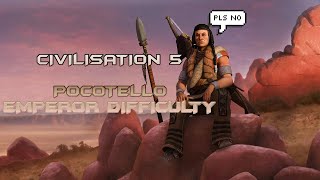 Civilisation 5  Attempt 2 Emperor Difficulty  Pocotello Part 4 [upl. by Eenert]