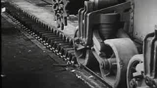 Manufacturing Tank Tracks in WWII [upl. by Euqinu]