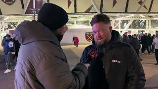 “At Last A Win This Year” West Ham 42 Brentford Fan Cam Marshy [upl. by Atelahs]