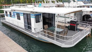 1987 Jamestowner 14 x 53 Aluminum Hull Houseboat For Sale on Norris Lake TN  SOLD [upl. by Bound440]