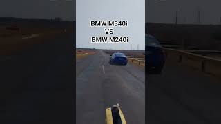 BMW M340i vs BMW M240i drag race Cars924sv racing dragracing [upl. by Imim]