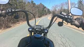 Twisty Backroads on the Harley Street Bob Music video Black Sabbath  Kiss Go Pro 12 Berger Nation [upl. by Hardej]