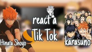 past Karasuno react a tik tok  Hinata Shoyo [upl. by Griggs]