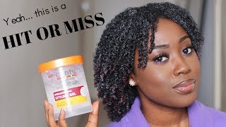 I TRIED THE NEW CANTU MAXIMUM HOLD GEL ON MY TYPE 4 NATURAL HAIR AND [upl. by Aicirt]