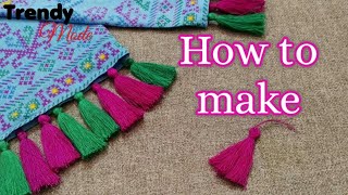 How to make tassels  Easy Method of making tassels  DIY Projects [upl. by Odelinda609]