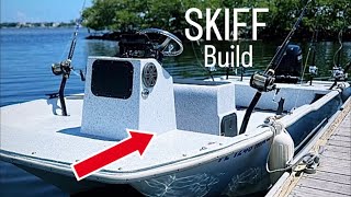 Custom Skiff Build catamaran boat [upl. by Nehte571]