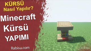 Minecraft Kürsü Yapımı Nasıl Olur [upl. by Novelia108]