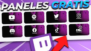 NUEVOS PANELES PARA TWITCH EDITABLES Y DE DESCARGA GRATIS  Duodedos [upl. by Bing]