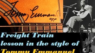 NEW Freight Train Lesson by Asa Tommy Emmanuel style [upl. by Lihkin24]