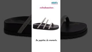 Papetes Femininas Brilho StrassBirken Flatform Tendência 2023 Lançamento  nicksshoesstore [upl. by Afaw504]