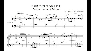 Minuet from G major to G minor  BachPetzold [upl. by Wier974]