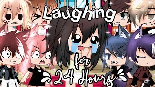 LAUGHING FOR 24 HOURS  Gacha Club  24 Hours Challenge  ORIGINAL  Audrey Cookie [upl. by Schroth]